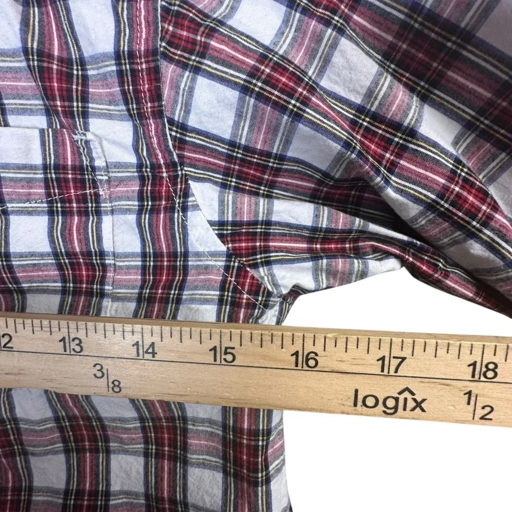 The Children's‎ Place Boys Plaid Button Down Shirt Long Sleeve Size 7/8 Cotton